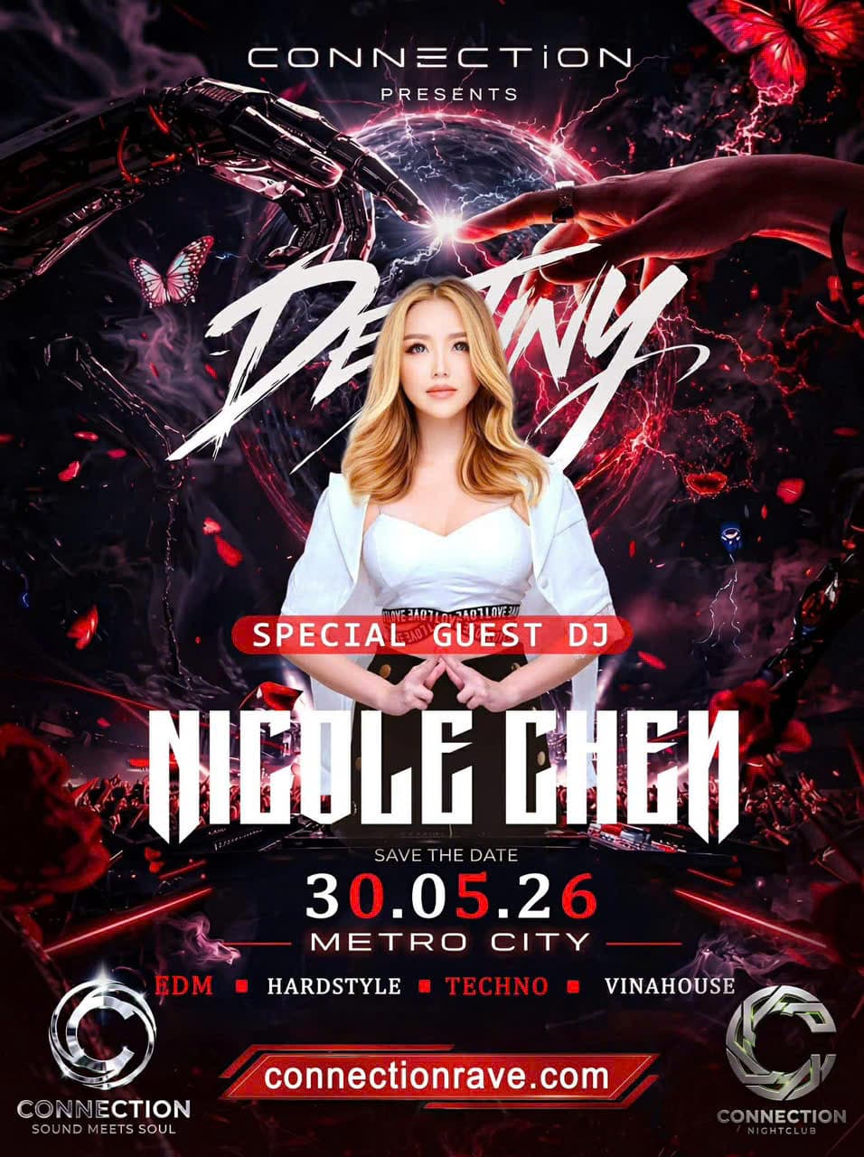 Nicole Chen in the DESTINY artist promotional poster